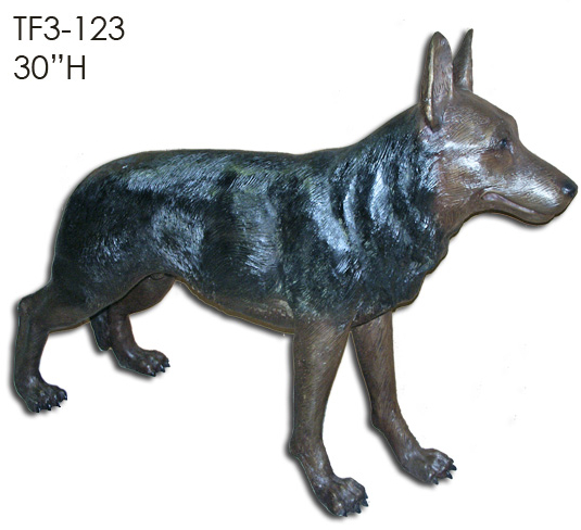 Bronze German Shepherd Dog Statue Bronze German Shepherd Dog Statue